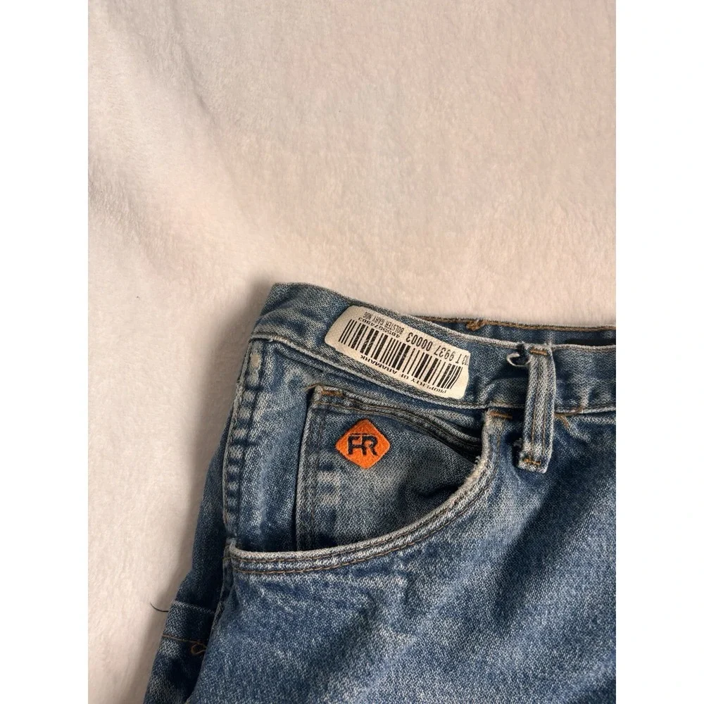 Wrangler Flame Resistant FR Relaxed Blue Jean Denim‎ Men's 34